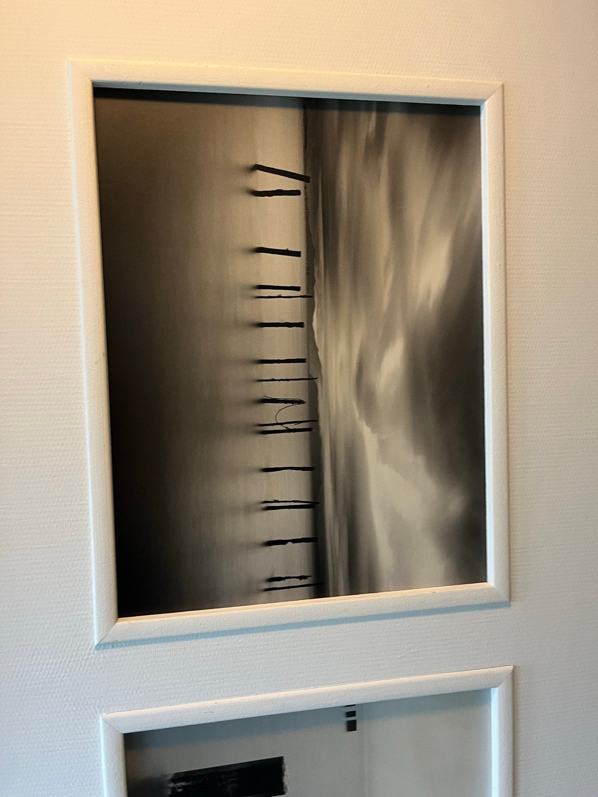 Ingelijste Fotografie Kunstwerk - Zwart-wit Abstract, Ophalen of Verzenden, Foto, Fotografie, Ingelijst