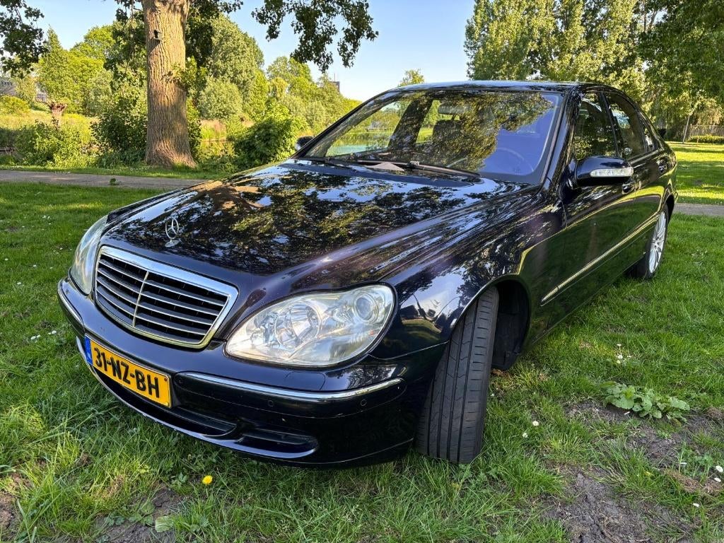 Mercedes-Benz S-Klasse 5.0 S500 4-MATIC AUT 2004 Blauw, 8 cilinders, Blauw, 120 €/maand, Vierwielaandrijving