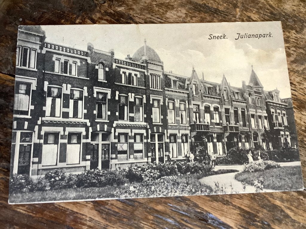 Sneek 1923 Julianapark, Ophalen of Verzenden, 1920 tot 1940, Gelopen, Friesland