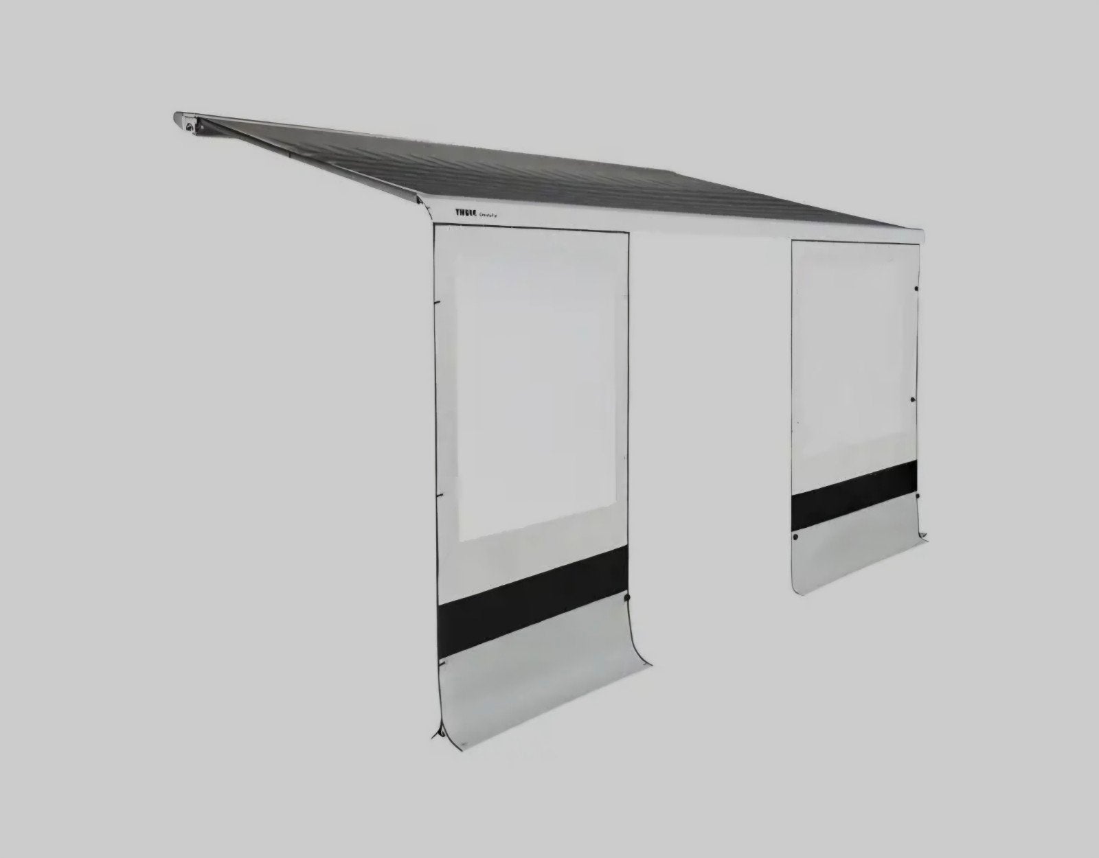 Thule, zijwanden, en front 2x  Rainblocker G2 1x voorwand, Ophalen of Verzenden, Zo goed als nieuw