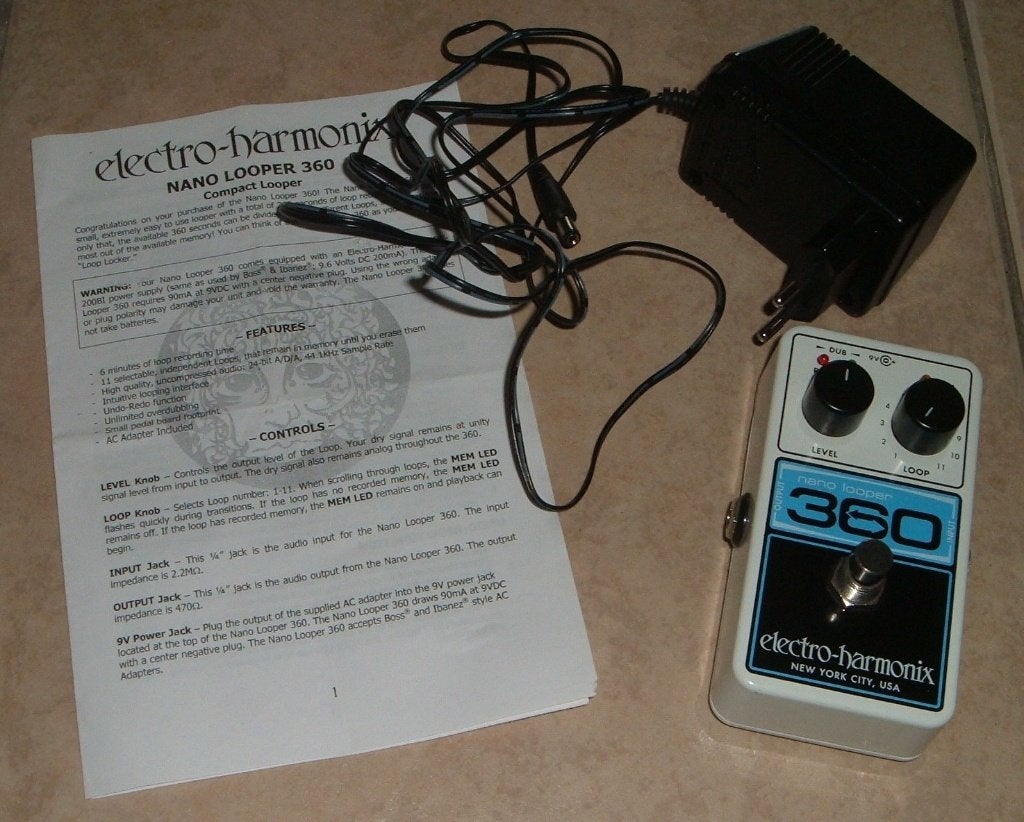 Nano Looper 360 pedaal Electro Harmonix, Ophalen of Verzenden, Zo goed als nieuw, Overige typen