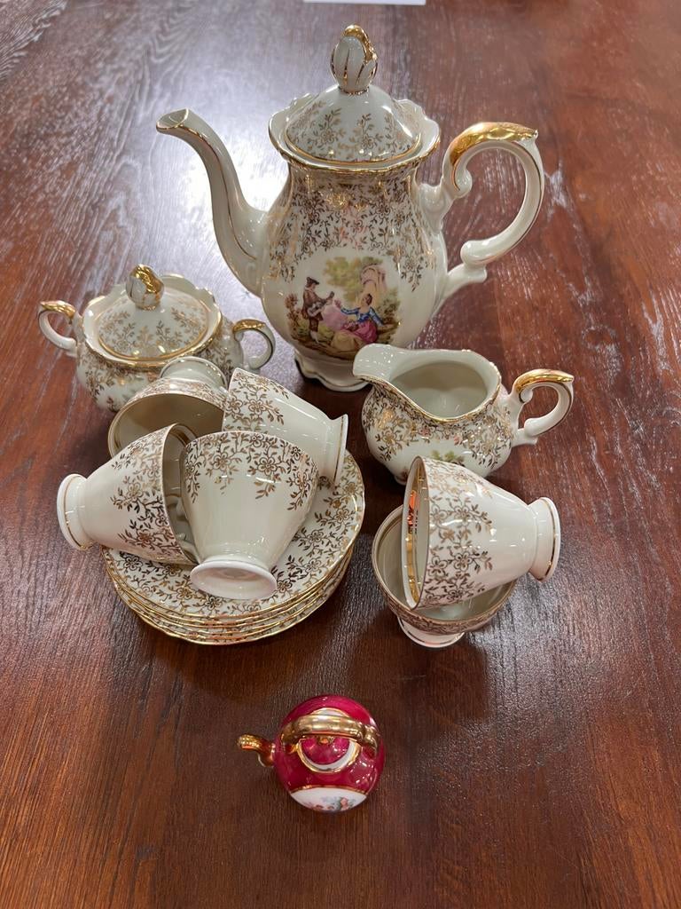 Zeh Scherzer Bavaria porseleinen theeservies set, Antiek en Kunst, Ophalen of Verzenden