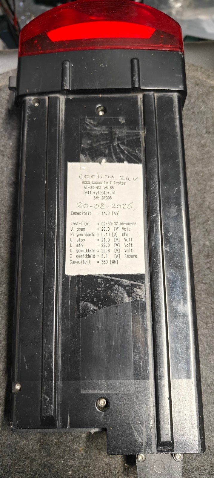 cortina ecomo accu 24 v, Fietsen en Brommers, Fietsaccessoires | Fietsaccu's, Ophalen of Verzenden