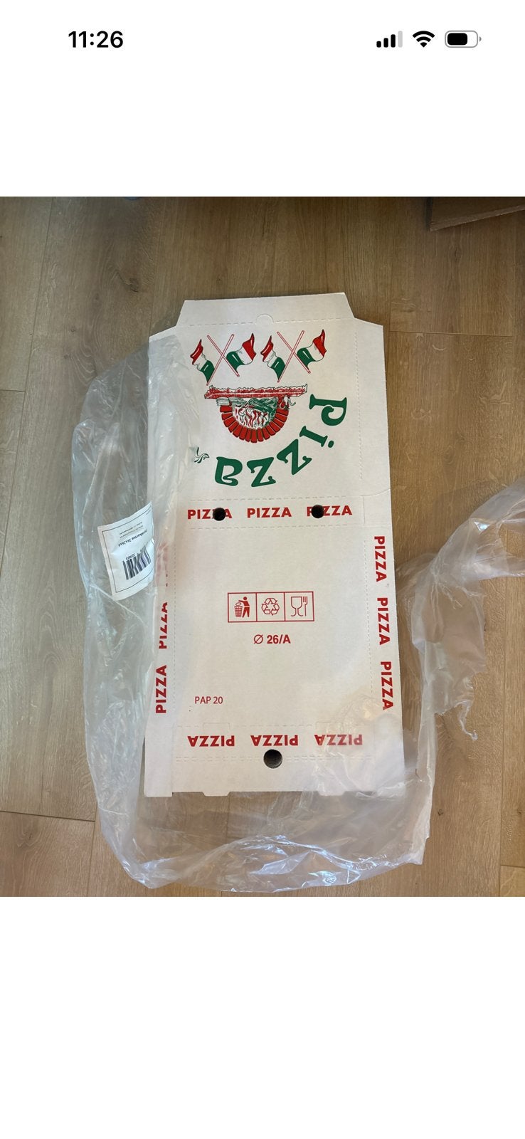 45 pizza dozen, Ophalen, Nieuw