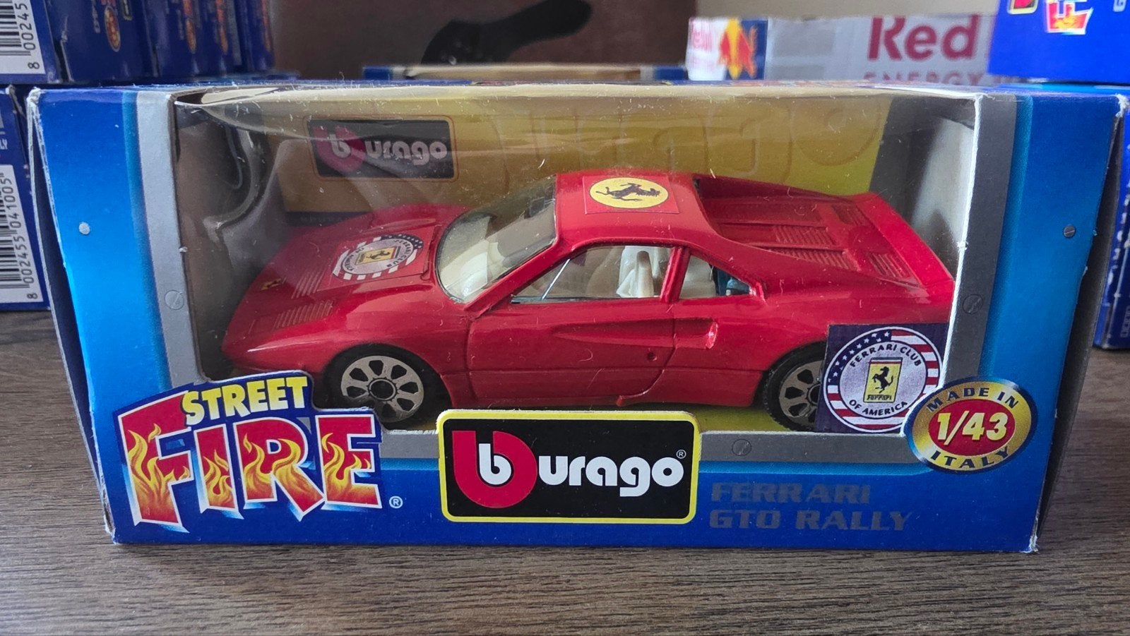 Zeldzame Bburago Ferrari GTO 1:43 - Ferrari Club America, Ophalen of Verzenden, Nieuw, Auto, Overige merken