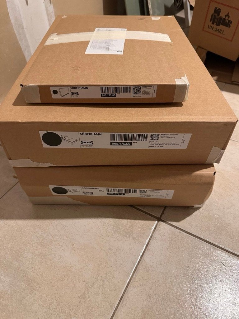 IKEA SÖDERHAMN hoezen set, Ophalen of Verzenden, Gebruikt, Grijs, Textiel