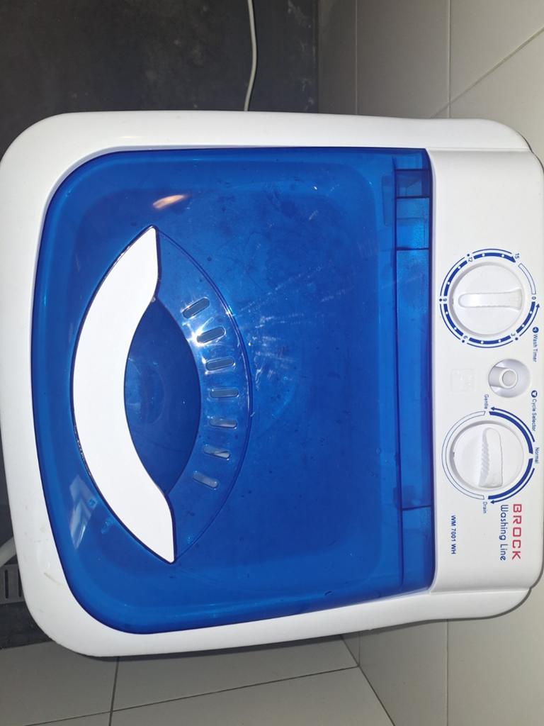 Brock Wasmachine Maat L, Witgoed en Apparatuur, 6 tot 8 kg, Minder dan 1200 toeren, Bovenlader, Nieuw