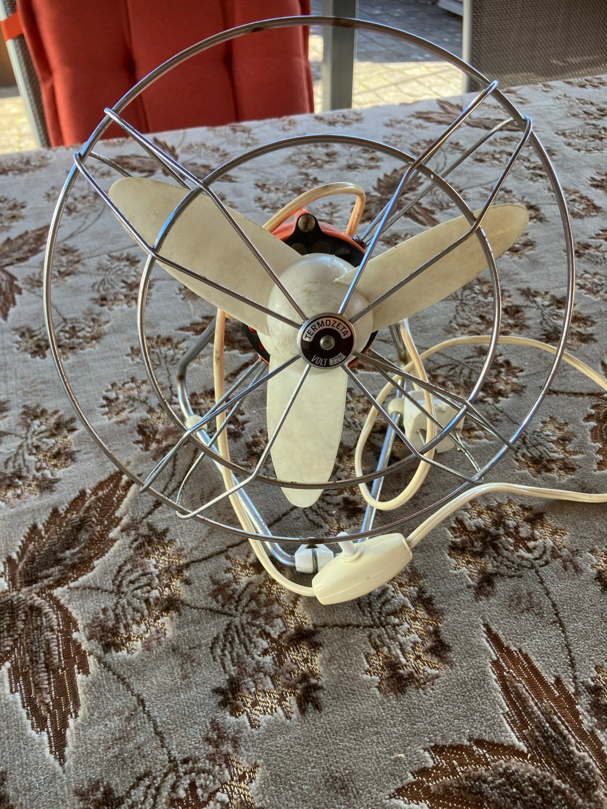 Retro Termozeta ventilator - Vintage design, Ophalen of Verzenden, Gebruikt, Tafelventilator