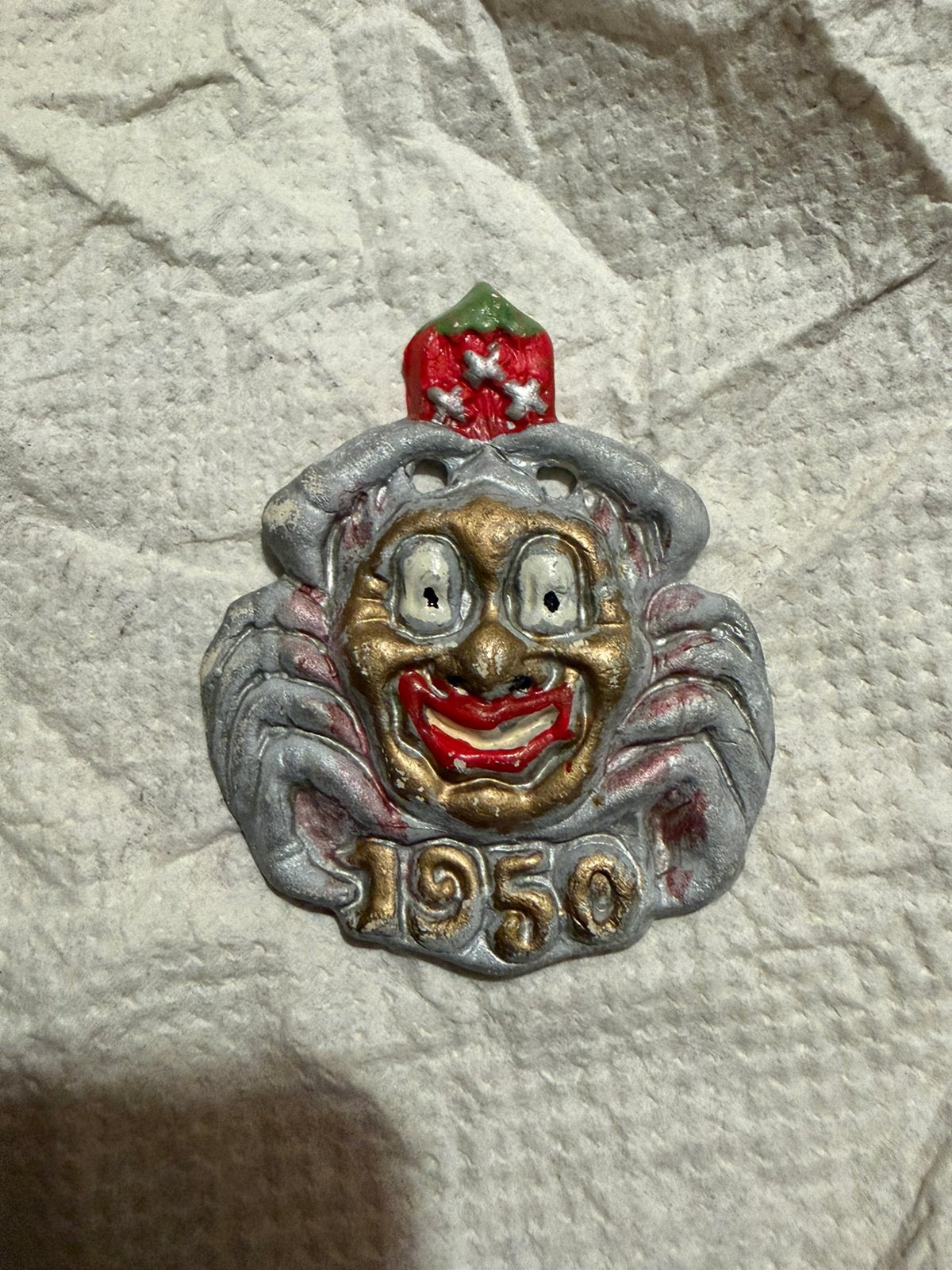 Bergs Vastenavend-veldteken uit 1950., Verzamelen, Ophalen, Gebruikt