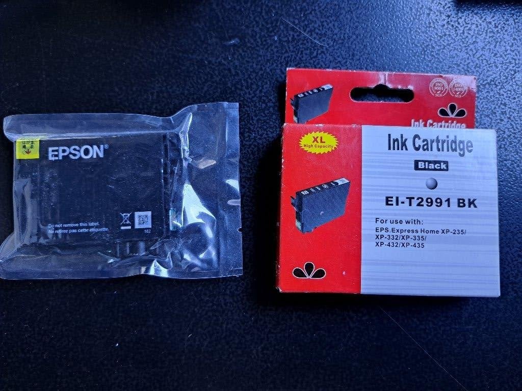 2 nieuwe inktcartridges voor Epson printer, Ophalen of Verzenden, Nieuw, Cartridge, Epson