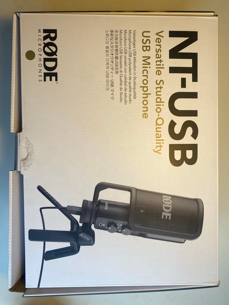 Rode NT-USB: Veelzijdige Studio USB Microfoon, Muziek en Instrumenten, Microfoons, Ophalen of Verzenden, Zo goed als nieuw, Studiomicrofoon