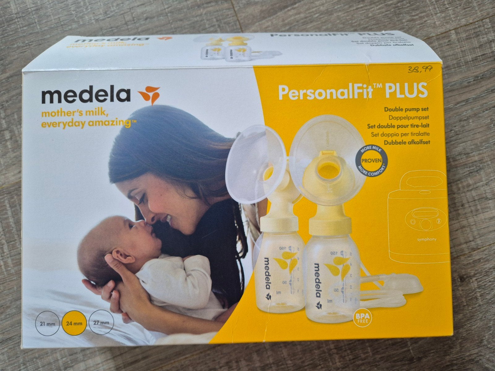 Medela PersonalFit Plus 24 mm, Ophalen, Zo goed als nieuw, Borstkolf
