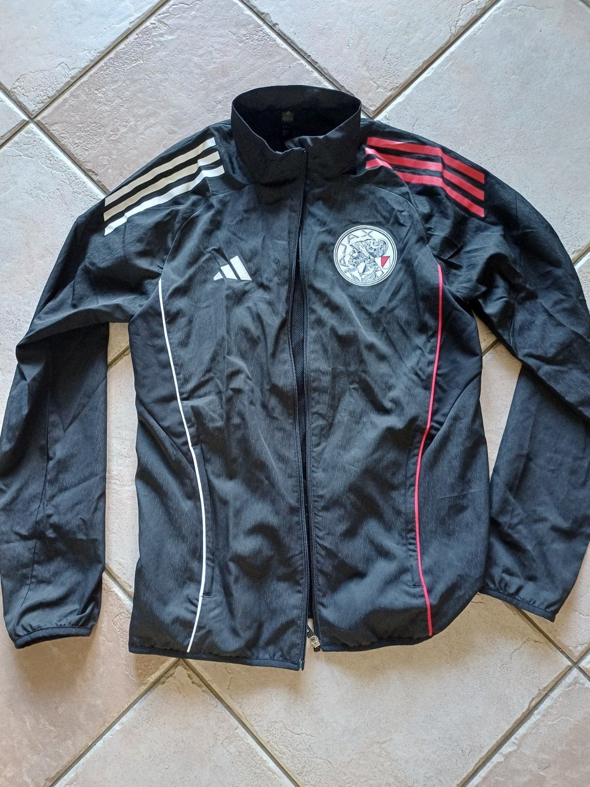 Adidas Ajax Trainingsjack - Maat xs, Zwart, Ophalen of Verzenden, Zo goed als nieuw, Voetbal