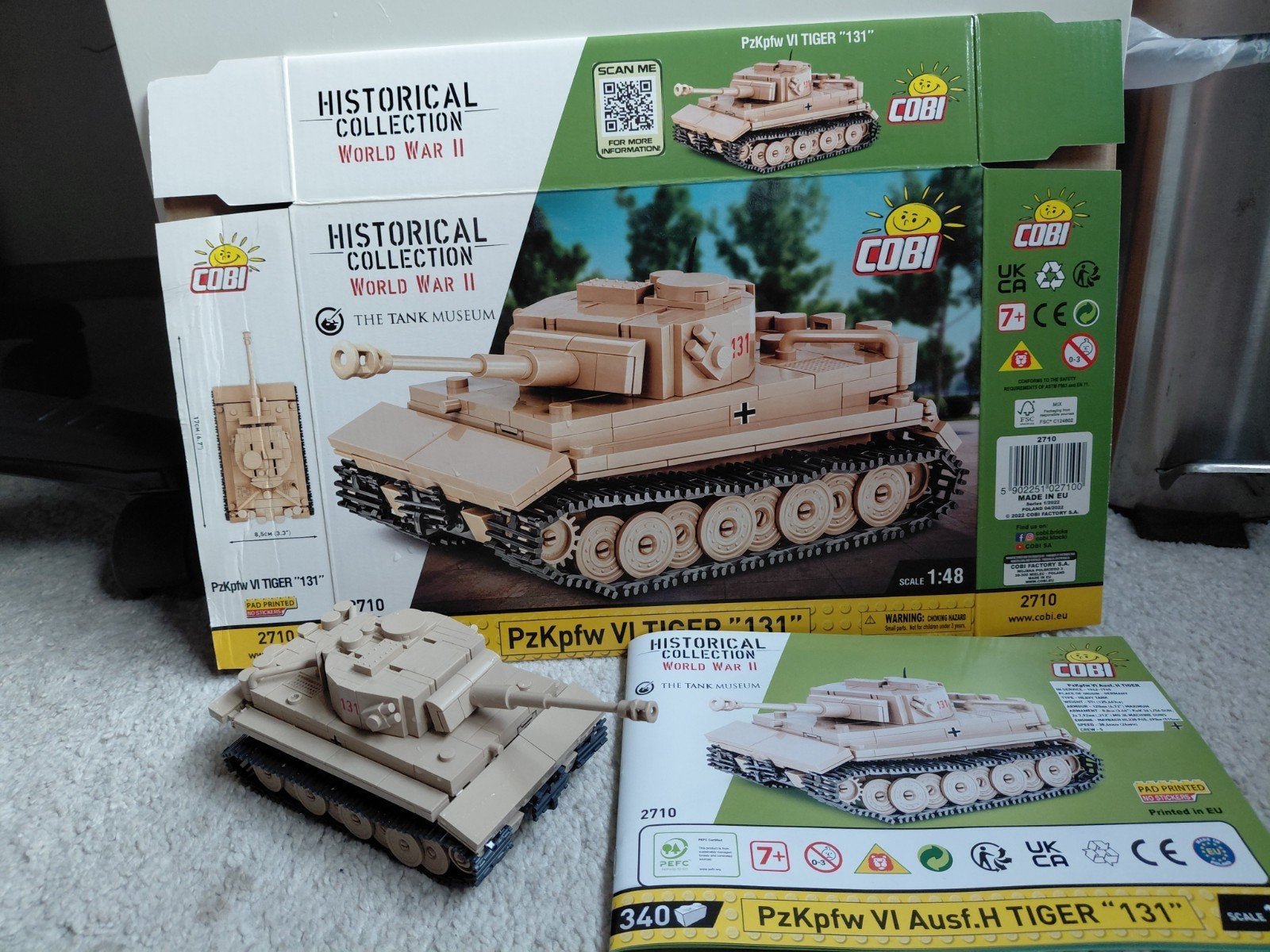 COBI PzKpfw VI Tiger 131 Tank Bouwset - Wereldoorlog II, Ophalen, Zo goed als nieuw, Overige merken