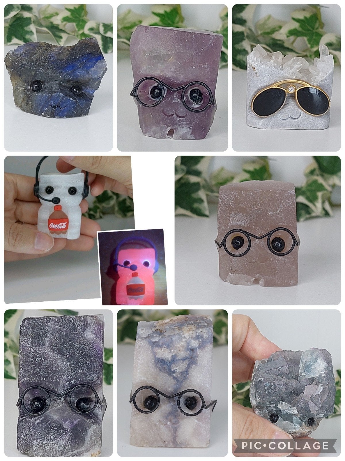 8 schattige steentjes, Ophalen, Mineraal