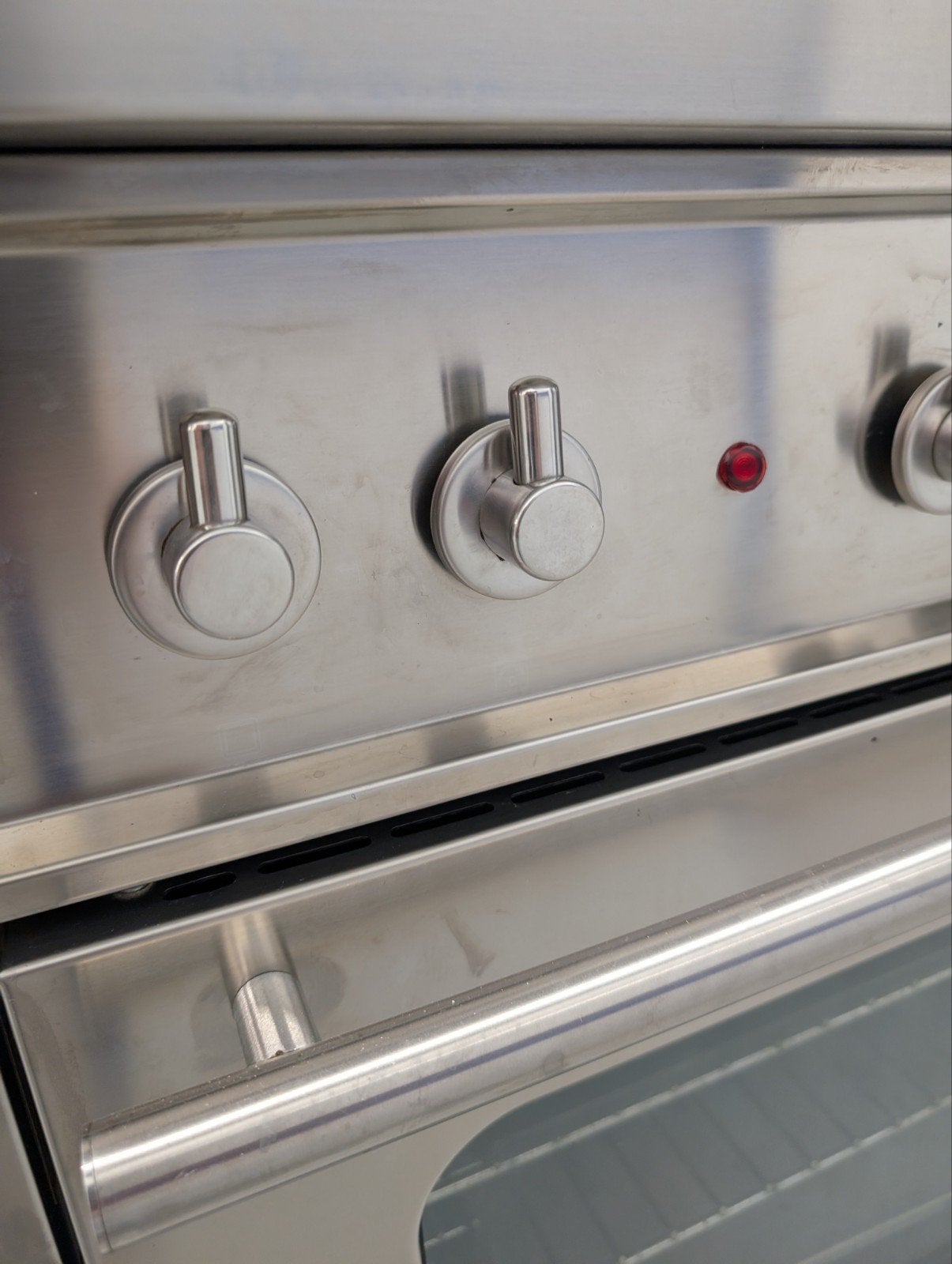 Solitaire Vrijstaand Gasfornuis met Oven - RVS, Ophalen, Gebruikt, Hete lucht, 60 cm of meer