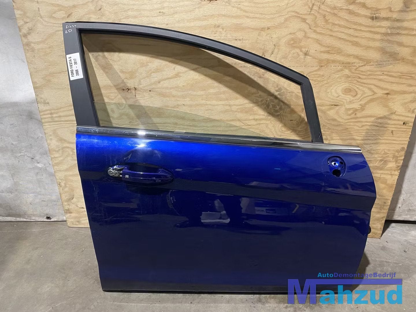 FORD FIESTA 6 blauw 2D rechts voor deur portier 2008-2017, Auto-onderdelen, Carrosserie en Plaatwerk, Gebruikt, Deur, Info@ford.com