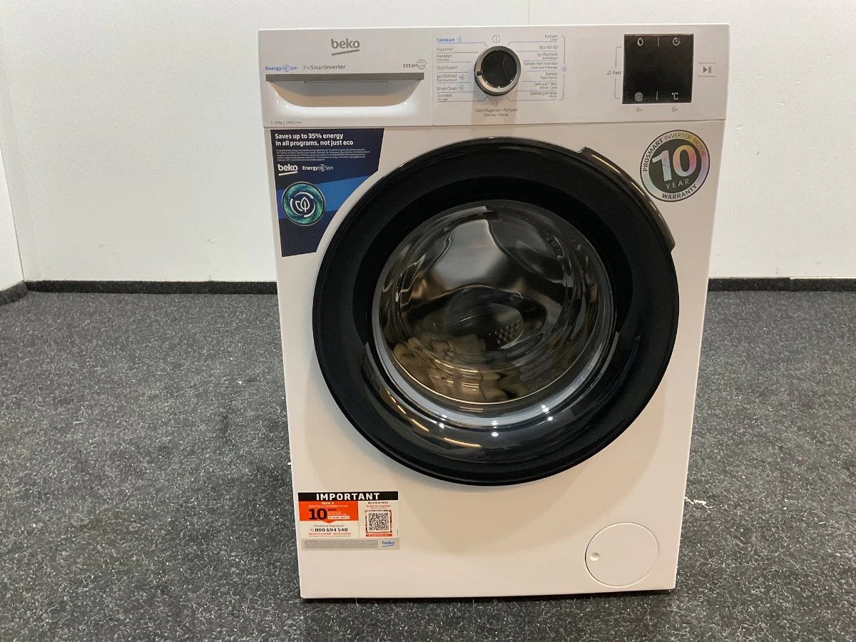 Beko BM3WFT31041W 10KG 1jaartje oud, Witgoed en Apparatuur, Wasmachines, Ophalen, Zo goed als nieuw, 1200 tot 1600 toeren