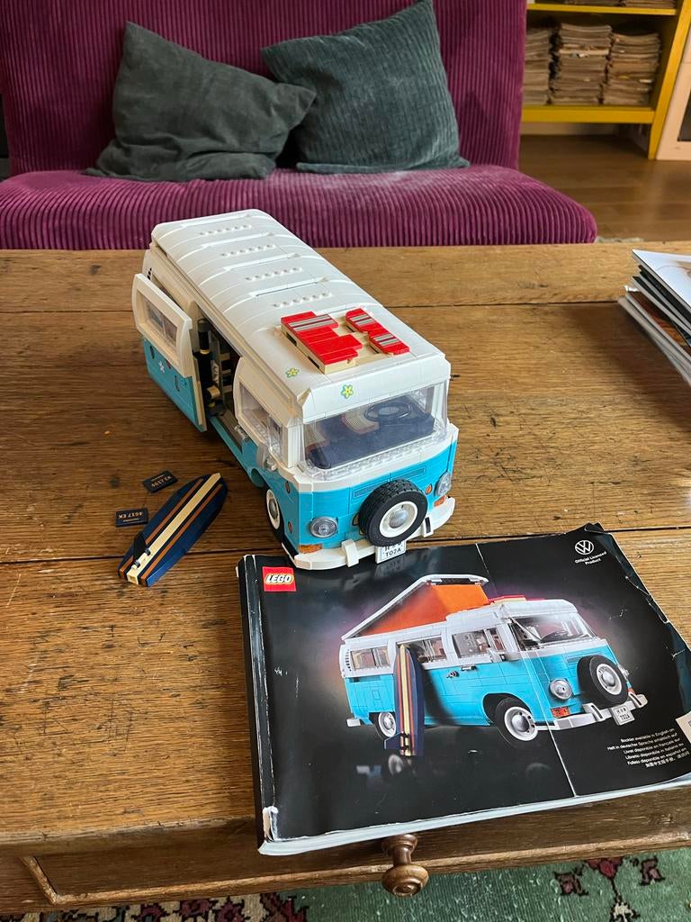 Lego Volkswagen T1 Camper Van met doos en instructies, Ophalen of Verzenden, Gebruikt, Complete set, Lego