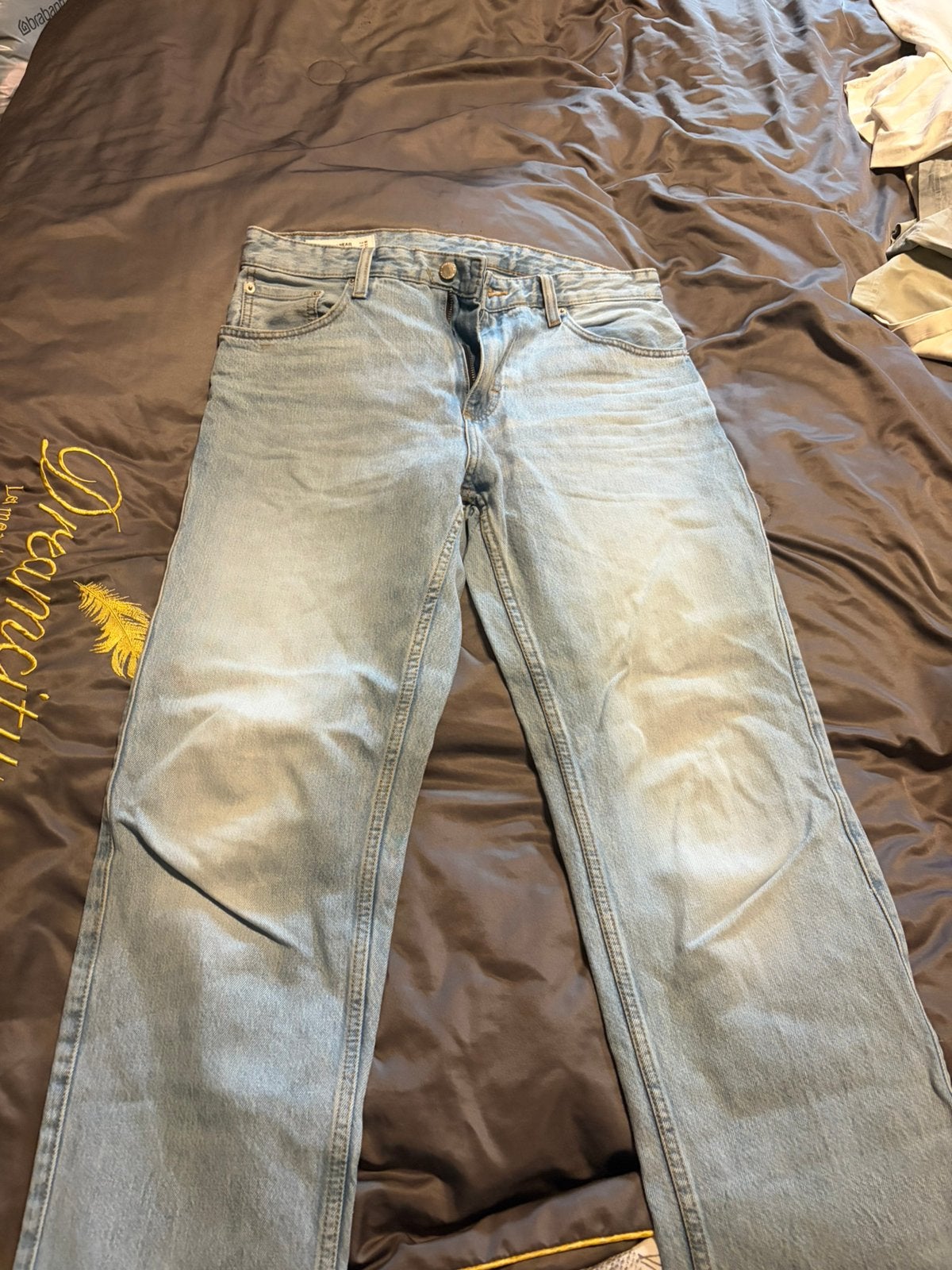 Pull&bear broek, Ophalen of Verzenden, Zo goed als nieuw, Blauw, W28 - W29 (confectie 36)