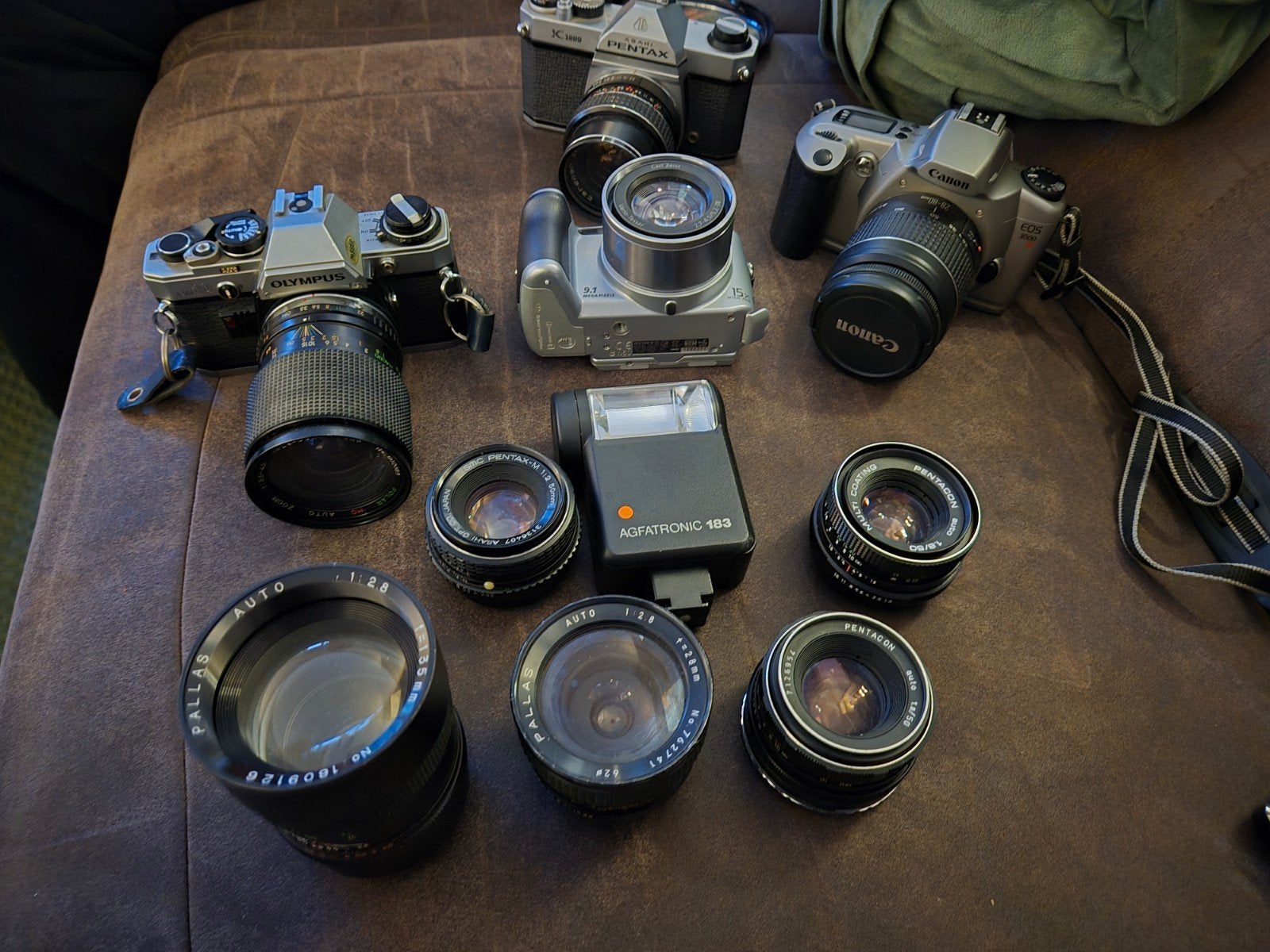 Diverse camera collectie: Canon, Pentax, Olympus, Sony, Ophalen, Gebruikt, Spiegelreflex, Overige Merken