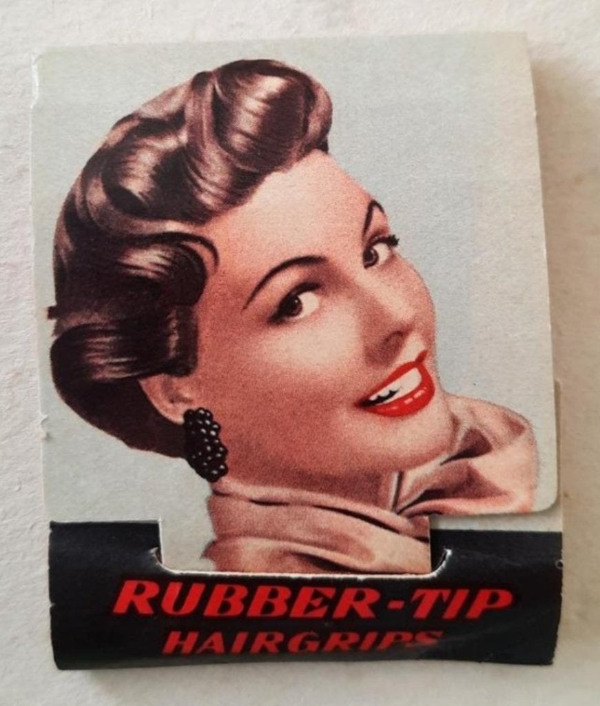 mapje deka-product rubber-tip hairgrips - haarschuifjes oud, Ophalen of Verzenden, Persoonlijke verzorging