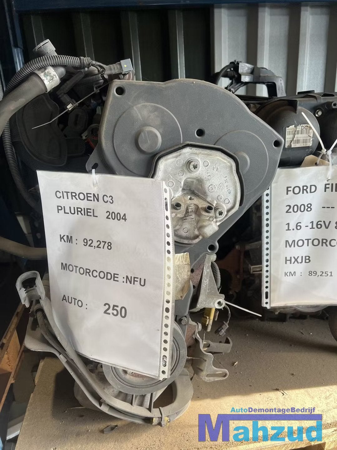CITROEN C3 PLURIEL 1.6 NFU Motorblok motor moteur, Gebruikt, Citroën, Stellantis N.V., Ophalen of Verzenden