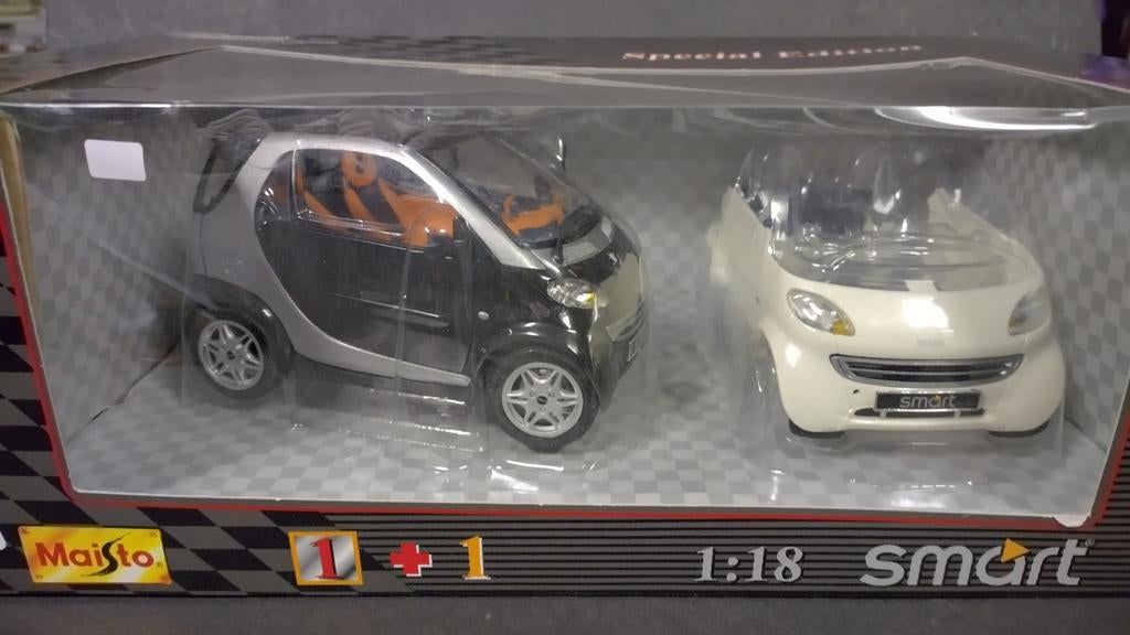 Smart Fortwo City Coupe 1:18 Maisto Pol, Hobby en Vrije tijd, Maisto, Auto, Verzenden, .