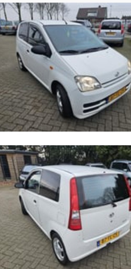 Daihatsu Cuore 1.0 Osaka 3D 2006 Wit, Voorwielaandrijving, Stof, 600 kg, 18 €/maand