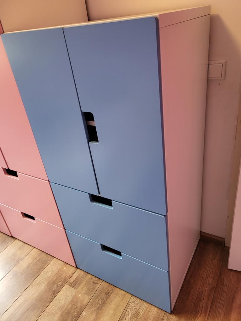 Ikea Stuva kast blauw, Ophalen