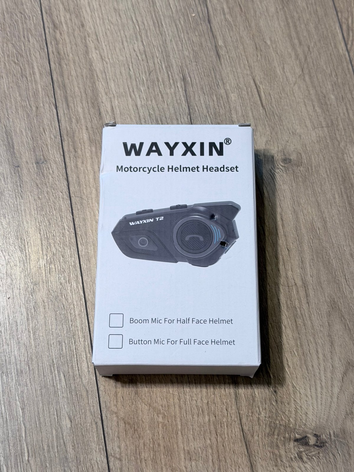 WAYXIN T2 Bluetooth Motorhelm Headset / Intercom – Compleet, Ophalen of Verzenden, Zo goed als nieuw