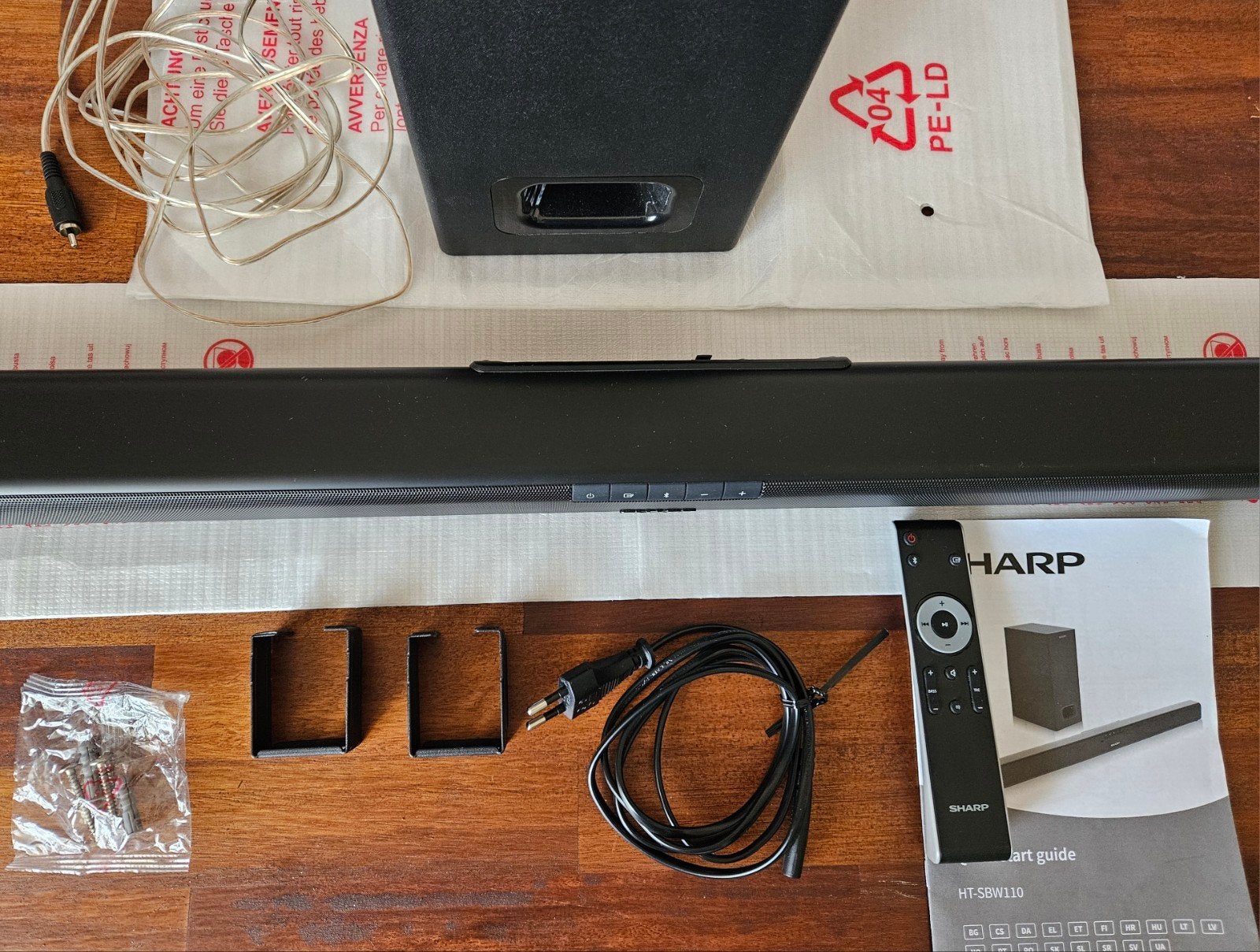 Sharp HT-SBW110 Soundbar met Subwoofer - Nieuwstaat, Ophalen, Bluetooth, Zo goed als nieuw
