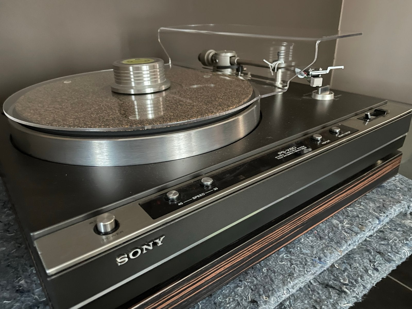 Sony PS-X60 Direct Drive Platenspeler, Ophalen, Automatisch, Zo goed als nieuw, Platenspeler