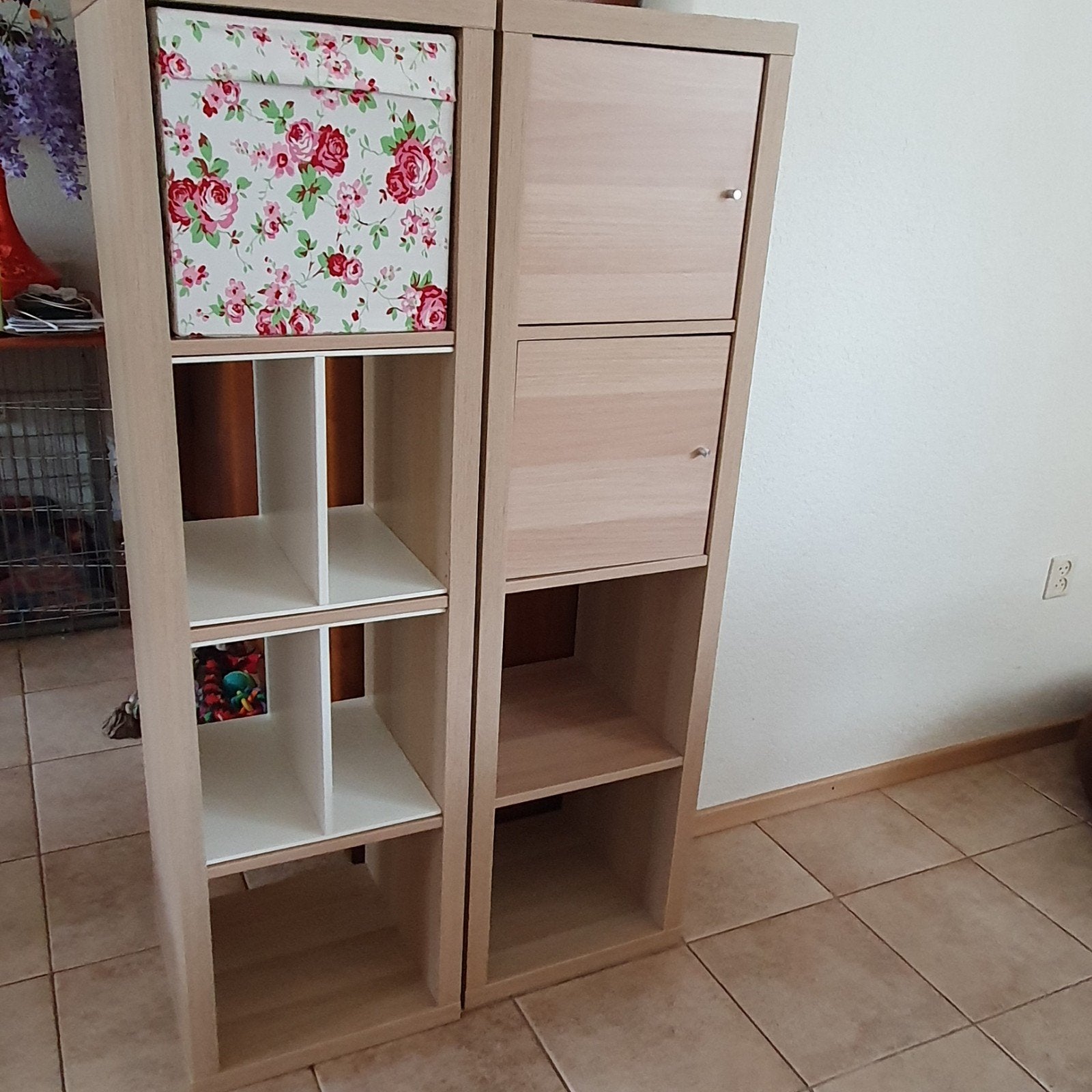 2x kallax kast 4 vakken., Ophalen, 50 tot 100 cm, Zo goed als nieuw, Minder dan 100 cm