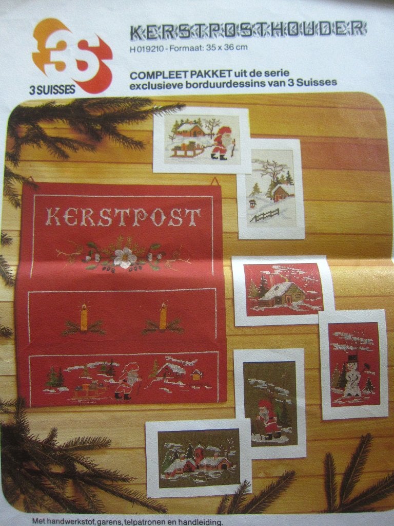 borduurpatroon Kaartenhouder KERST en nog andere, Ophalen of Verzenden, Zo goed als nieuw, Handborduren, Patroon