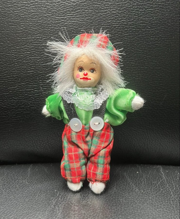 Vintage Clown Pop, Verzamelen, Poppen, Ophalen of Verzenden, Zo goed als nieuw, Pop
