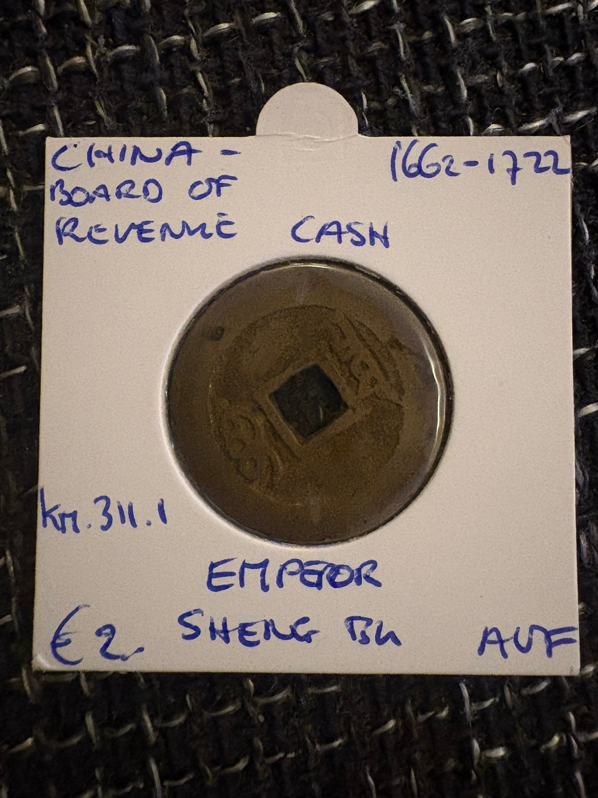 Chinese 1Cash Munt (1662-1722) Qing Dynastie – Kangxi Keizer, Ophalen of Verzenden, Midden-Oosten
