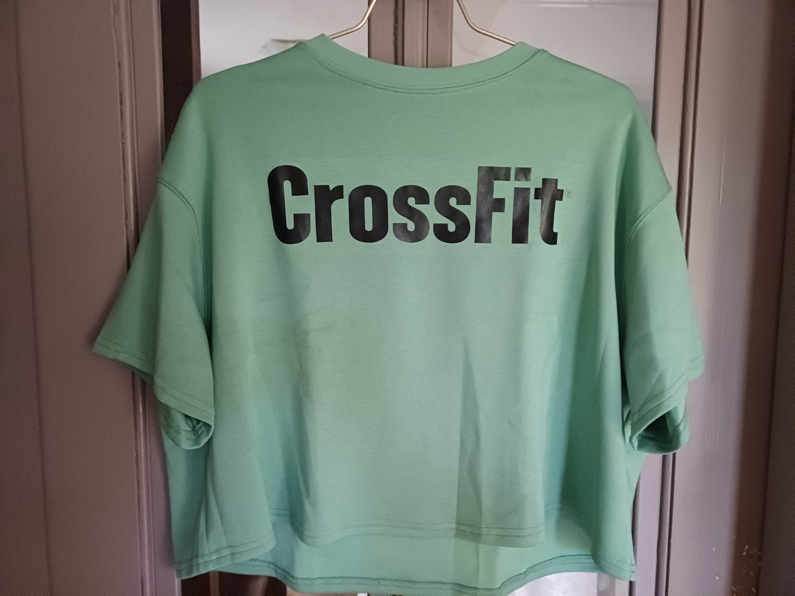 CrossFit T-shirt van zacht viscose, maat M (past ook L), Kleding | Dames, Korte mouw, CrossFit, Gedragen, Groen