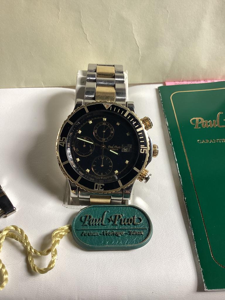 Paul picot heren horloge, Sieraden, Tassen en Uiterlijk, Ophalen of Verzenden, Zo goed als nieuw, Staal, Overige merken