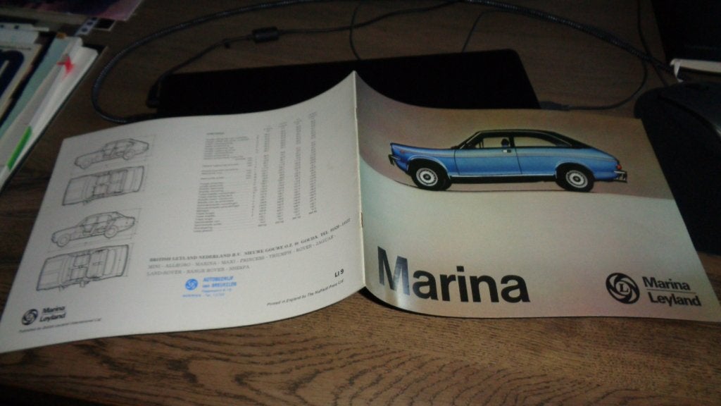 Folder  LEYLAND  MARINA, Verzenden, Nieuw, Overige merken