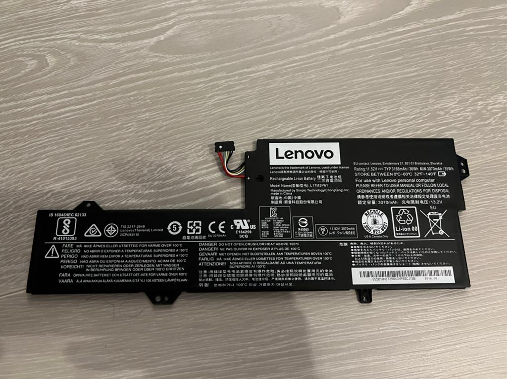 Lenovo L17M3P61 laptop accu, Ophalen of Verzenden, Gebruikt