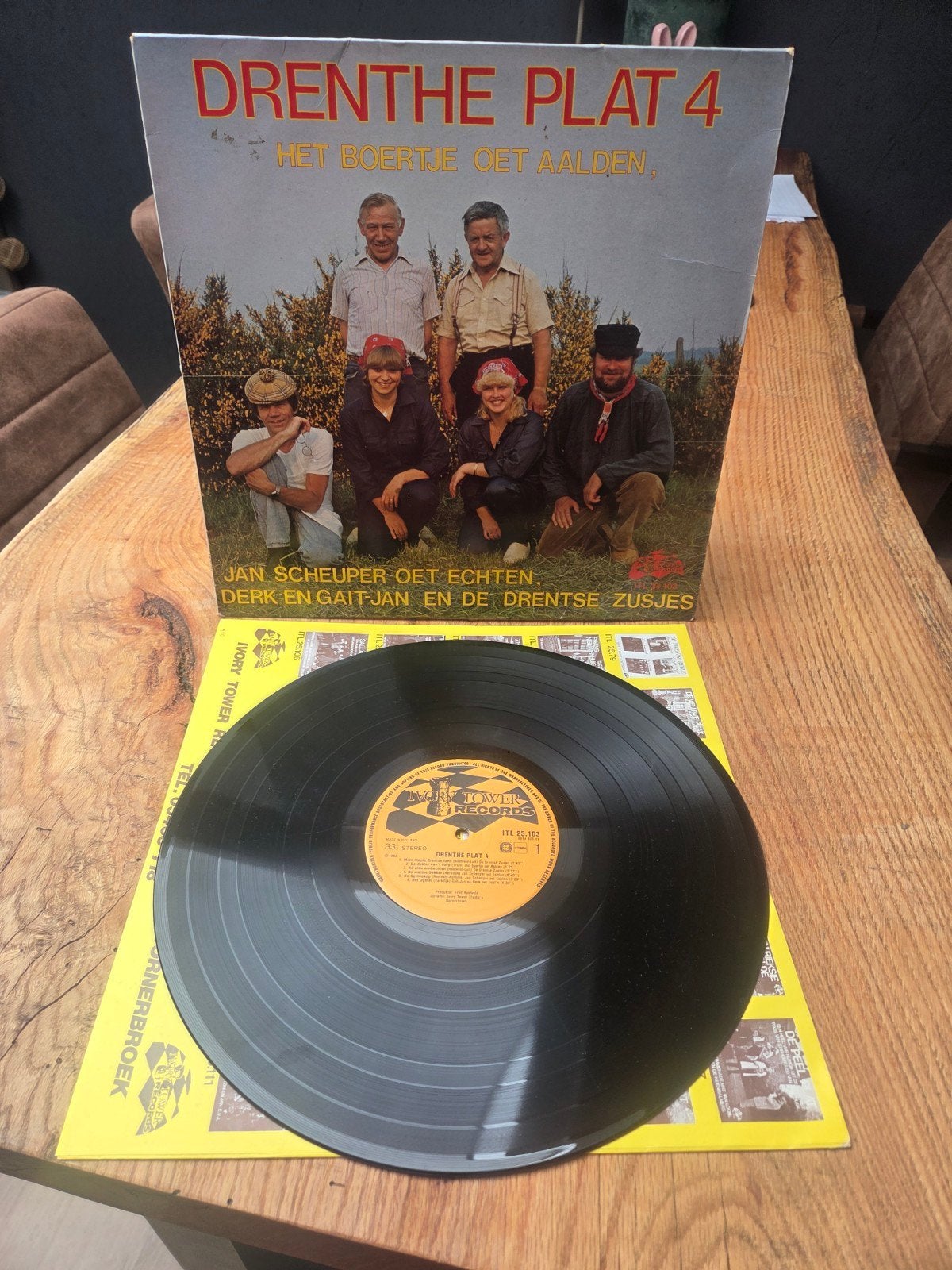 Drenthe Plat 4 - Het Boertje Oet Aalden LP, LP, Gebruikt, Ophalen of Verzenden, Folk