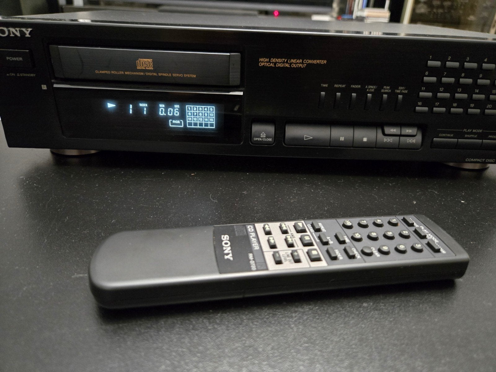 Sony CDP-415 CD Speler met afstandsbediening, Ophalen of Verzenden