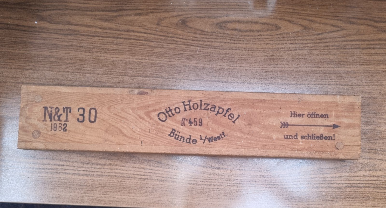 Vintage sigarenmal Otto Holzapfel, Ophalen of Verzenden, Zo goed als nieuw, Sigarenbandjes
