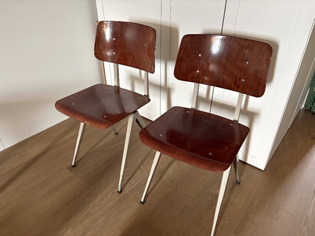 Galvanitas NV s16 originele jaren '60 stoel, Huis en Inrichting, Stoelen, Ophalen, Twee, Bruin, Hout