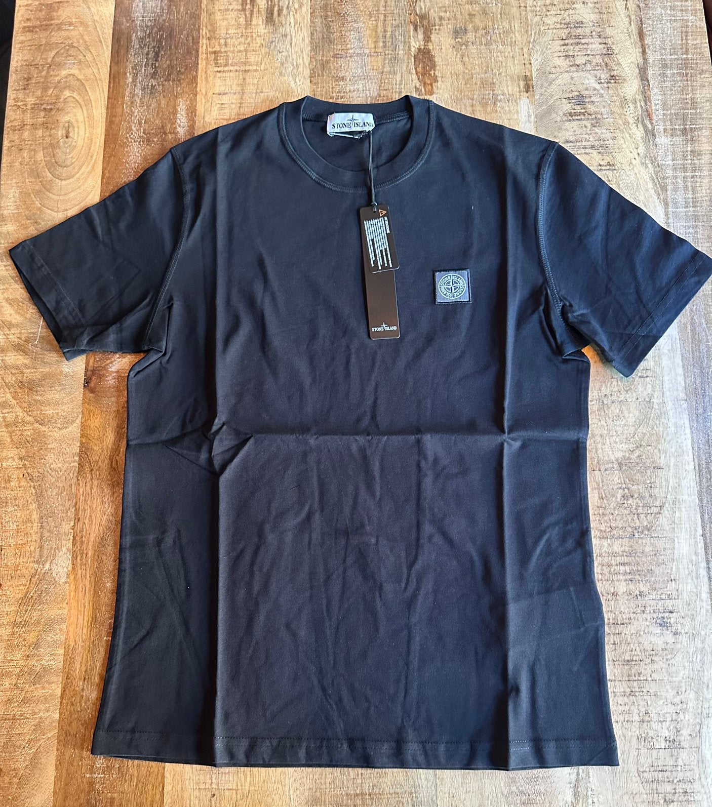 NIEUW! Stone island t-shirt zwart - Maat S M L 3XL, Ophalen of Verzenden, Zo goed als nieuw, Overige maten, Zwart