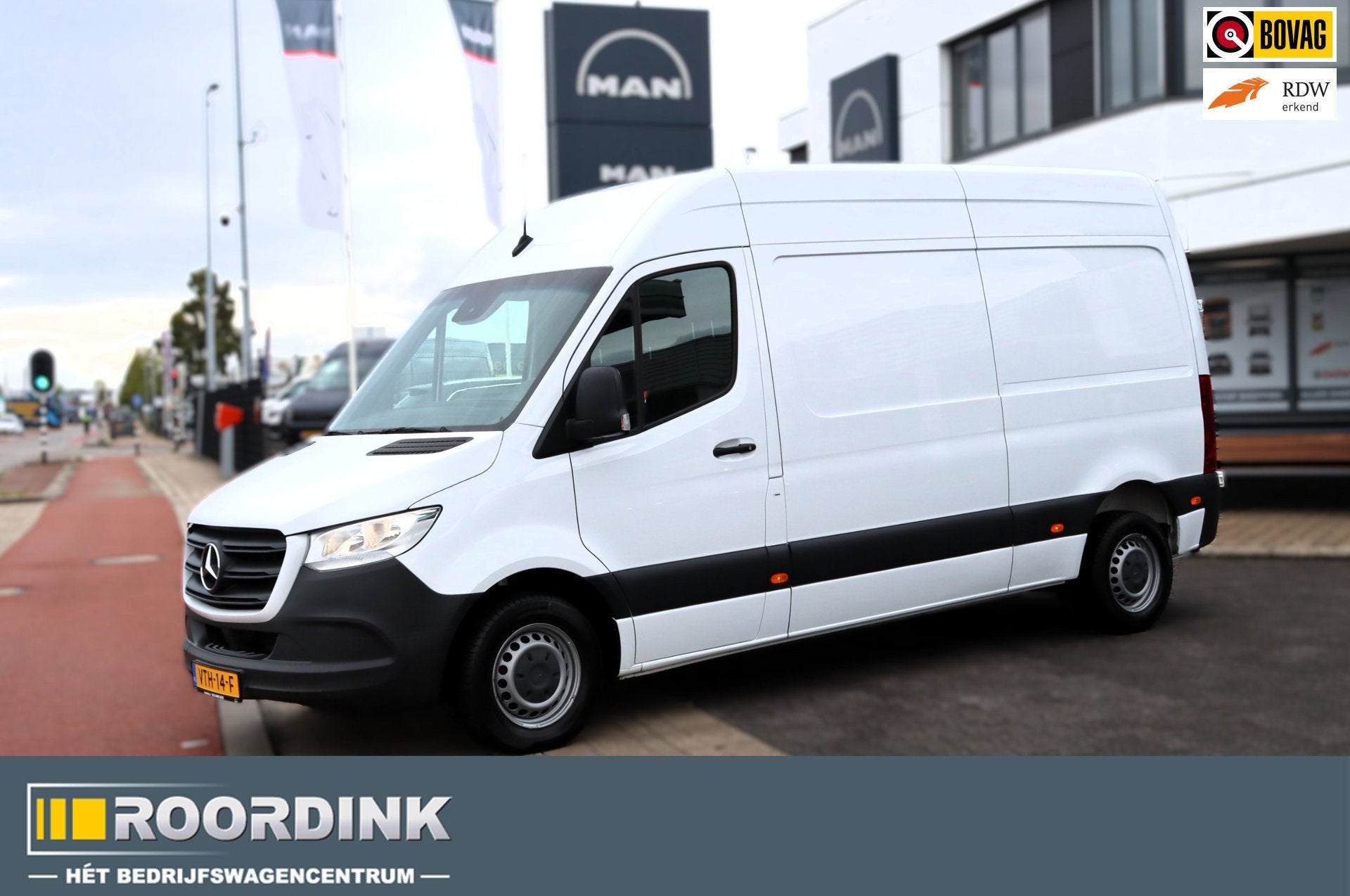 Mercedes-Benz Sprinter 314 2.2 CDI L2H2 Camera, Climatronic,, Stof, Gebruikt, 2000 kg, Wit