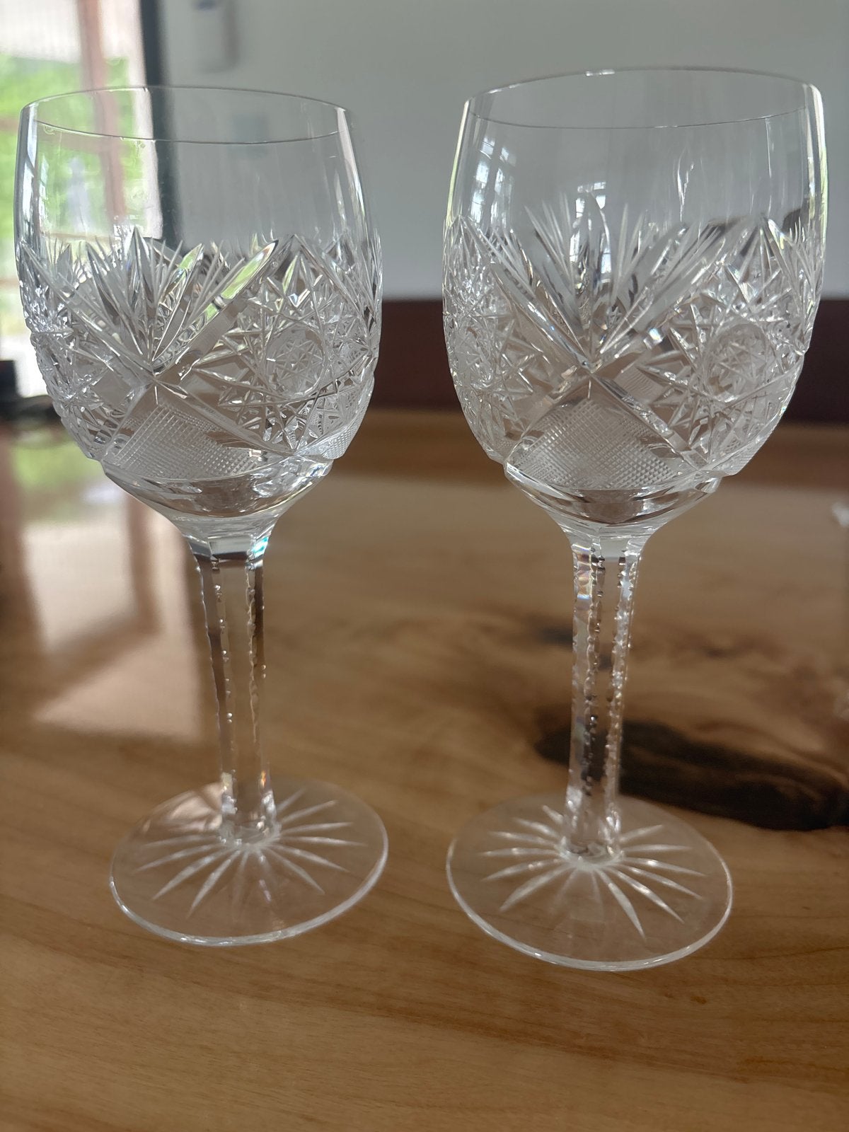 Prachtige kristallen wijnglazen (set van 2), Ophalen