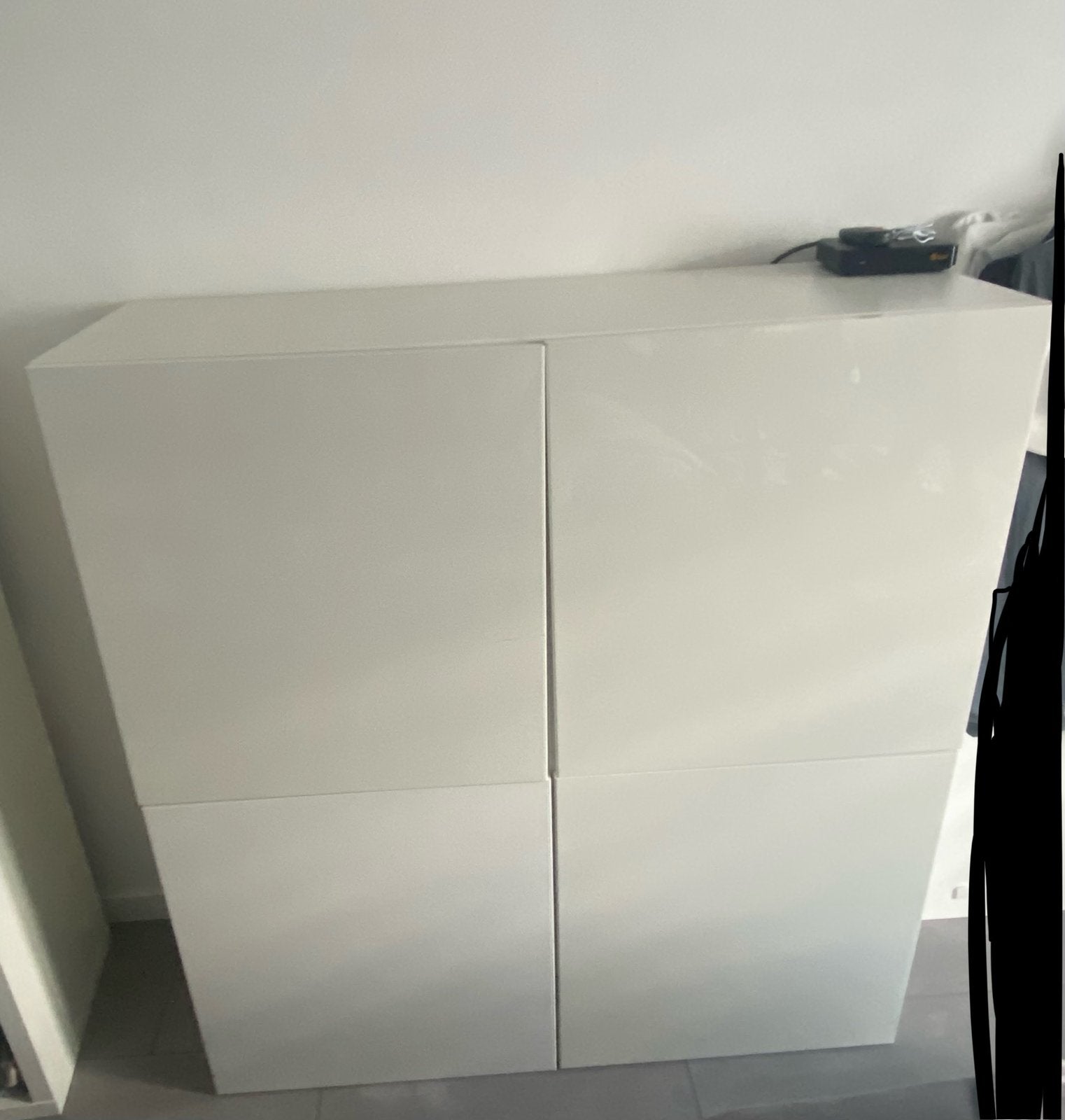 Besta IKEA kast inclusief planken  - hoogglans wit -, Ophalen of Verzenden, Zo goed als nieuw, 25 tot 50 cm, Minder dan 100 cm