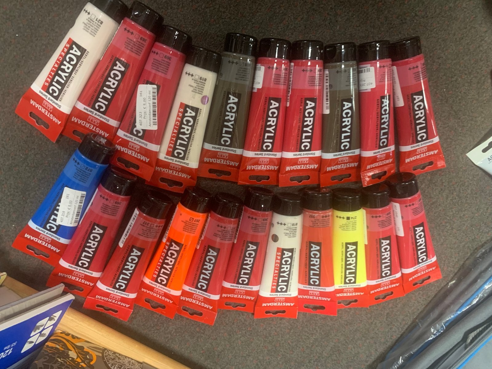Grote set 21st Amsterdam acrylverf tubes 120 ml, Ophalen of Verzenden, Nieuw, Acrylverf